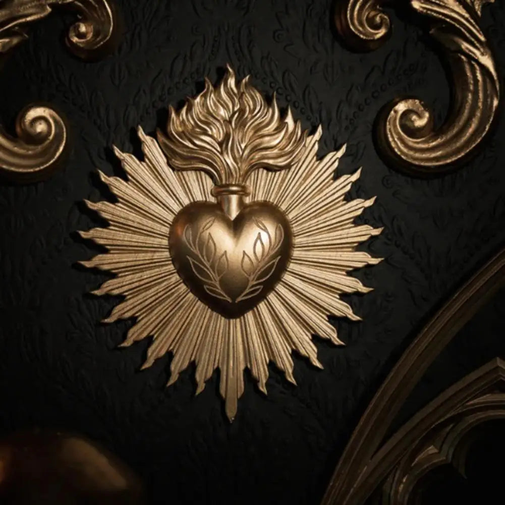 Placa de Parede Imaculado Coração de Maria – Arte e Devoção