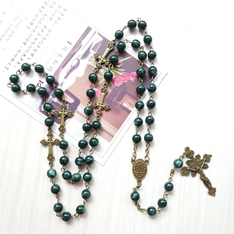 Terço de Nossa Senhora das Graças com Entremeio de Medalha Milagrosa