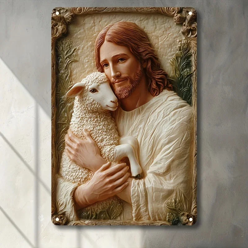 Placa Decorativa Jesus É o Bom Pastor