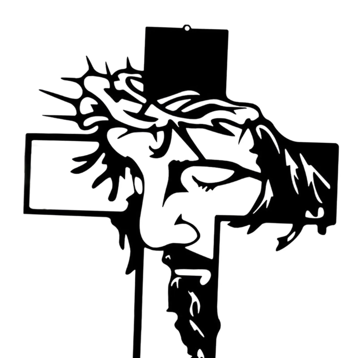 Cruz de Parede com Escultura de Jesus - Decoração Religiosa
