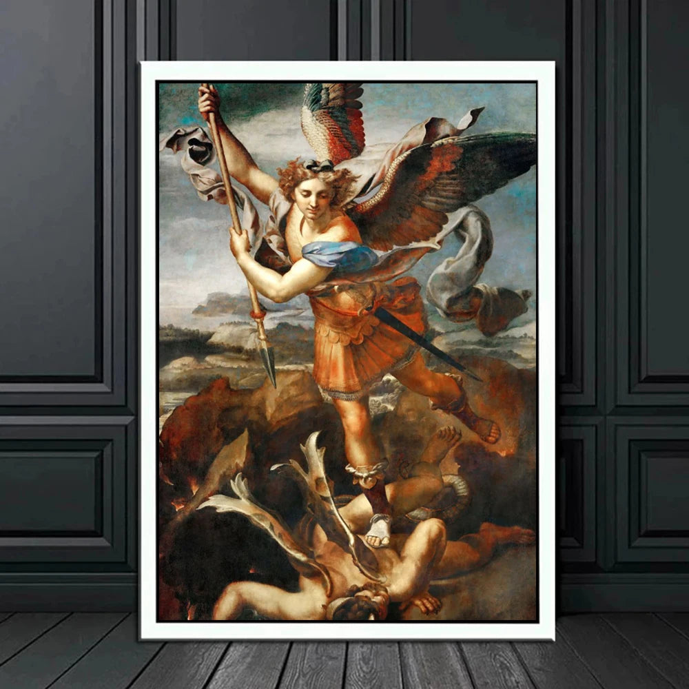 Arte Sacra em Tela: Arcanjo Miguel