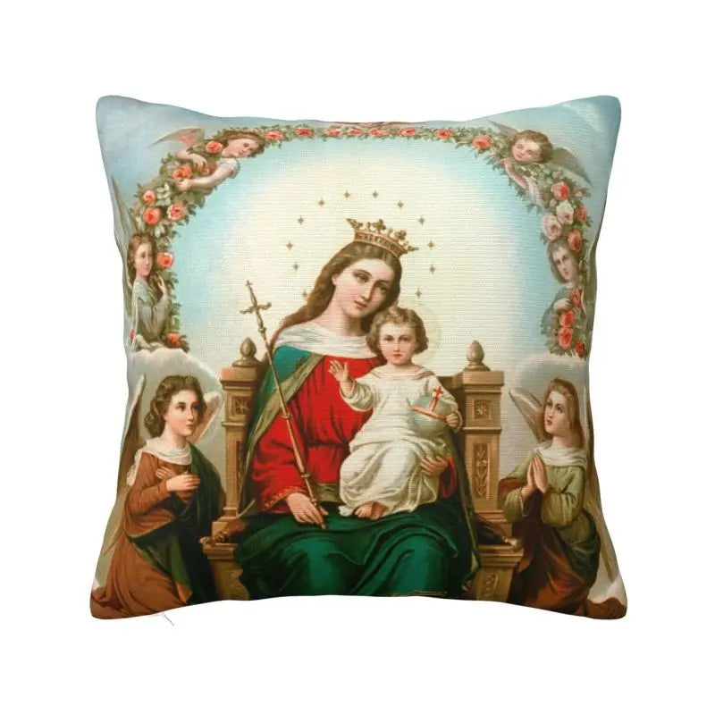 Capa de Almofada Católica Luxo - Sagrados Corações