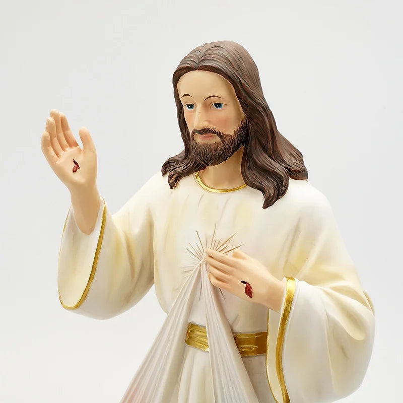 Imagem de Jesus Misericordioso em Resina - Decoração Católica
