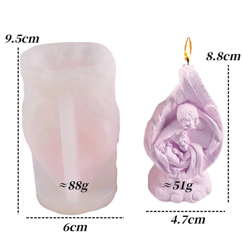 Molde de Silicone 3D Sagrada Família para Artesanato