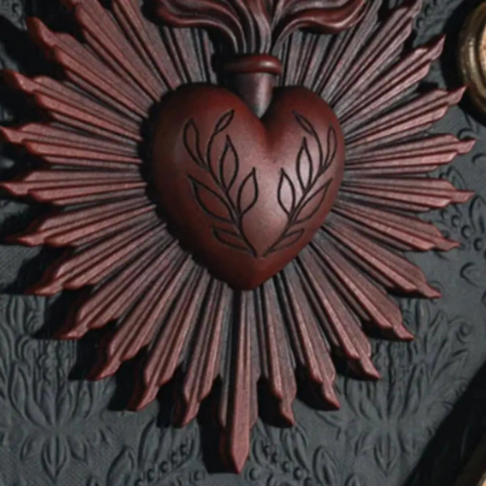 Placa de Parede Imaculado Coração de Maria – Arte e Devoção