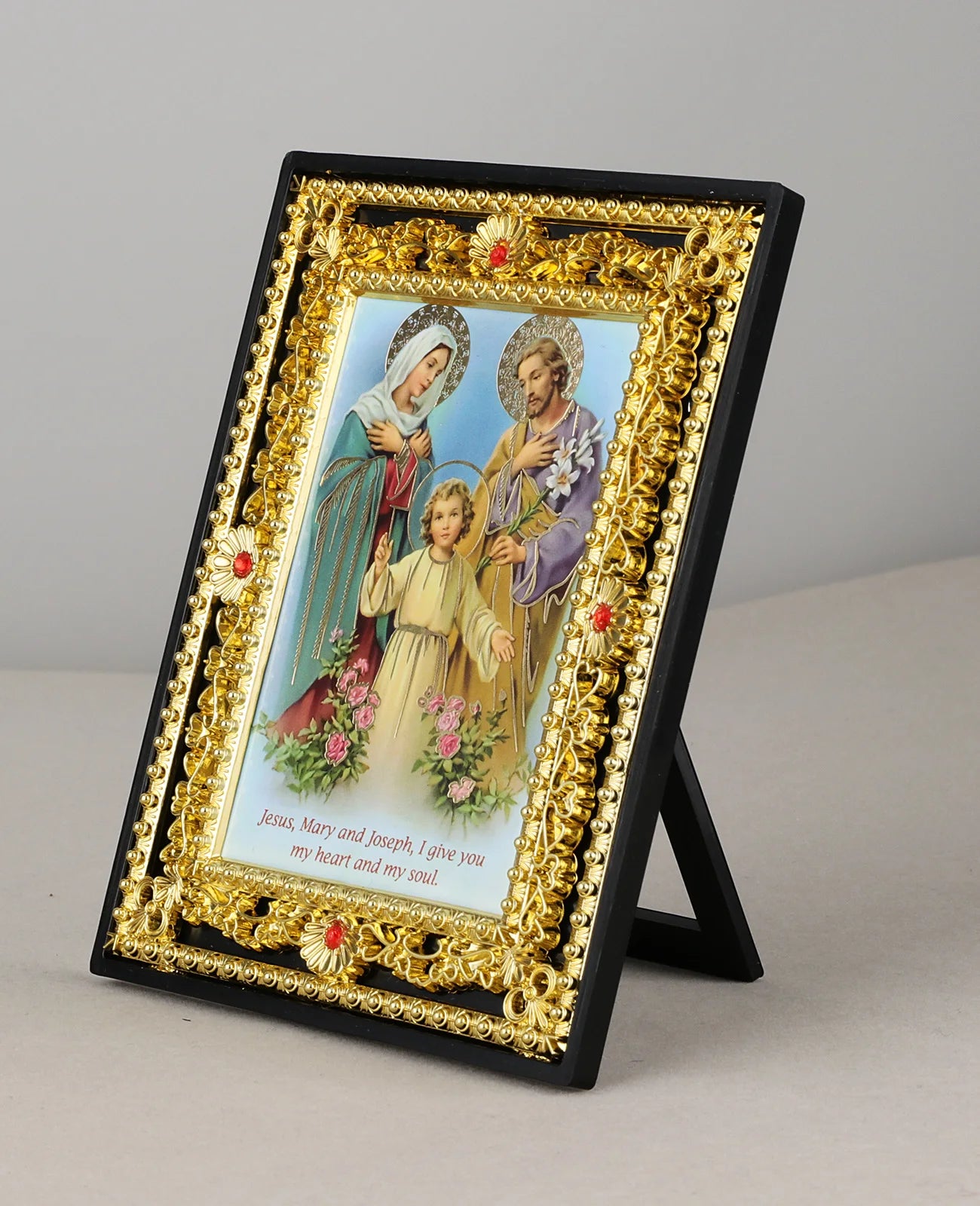 Moldura Decorativa Sagrada Família e Santos Católicos