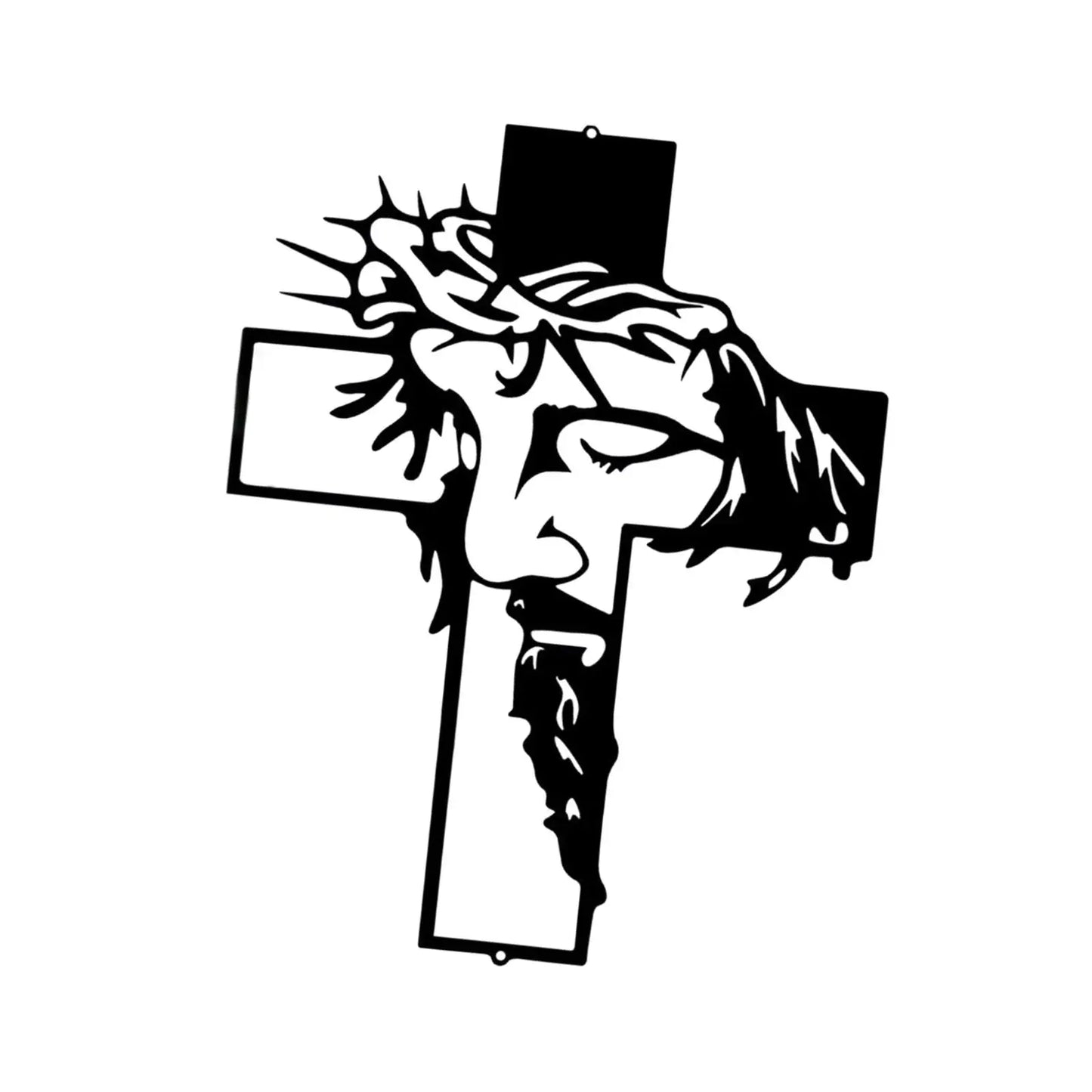 Cruz de Parede com Escultura de Jesus - Decoração Religiosa