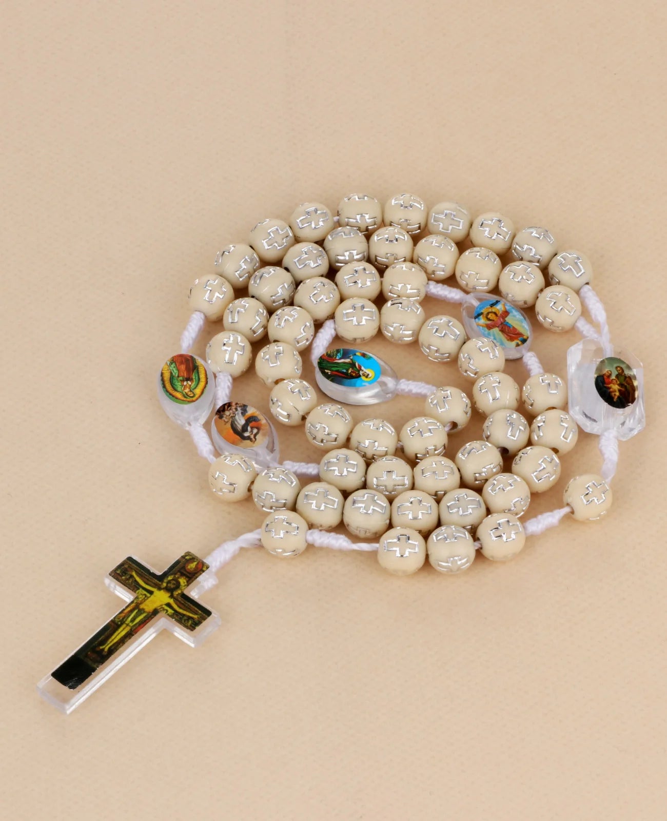 Terço com Imagem de Santos Católicos