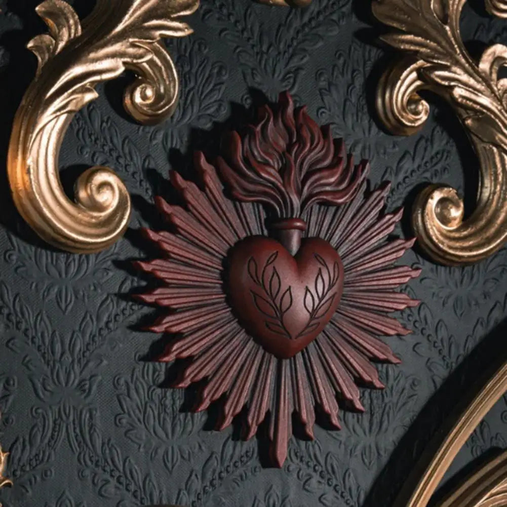 Placa de Parede Imaculado Coração de Maria – Arte e Devoção