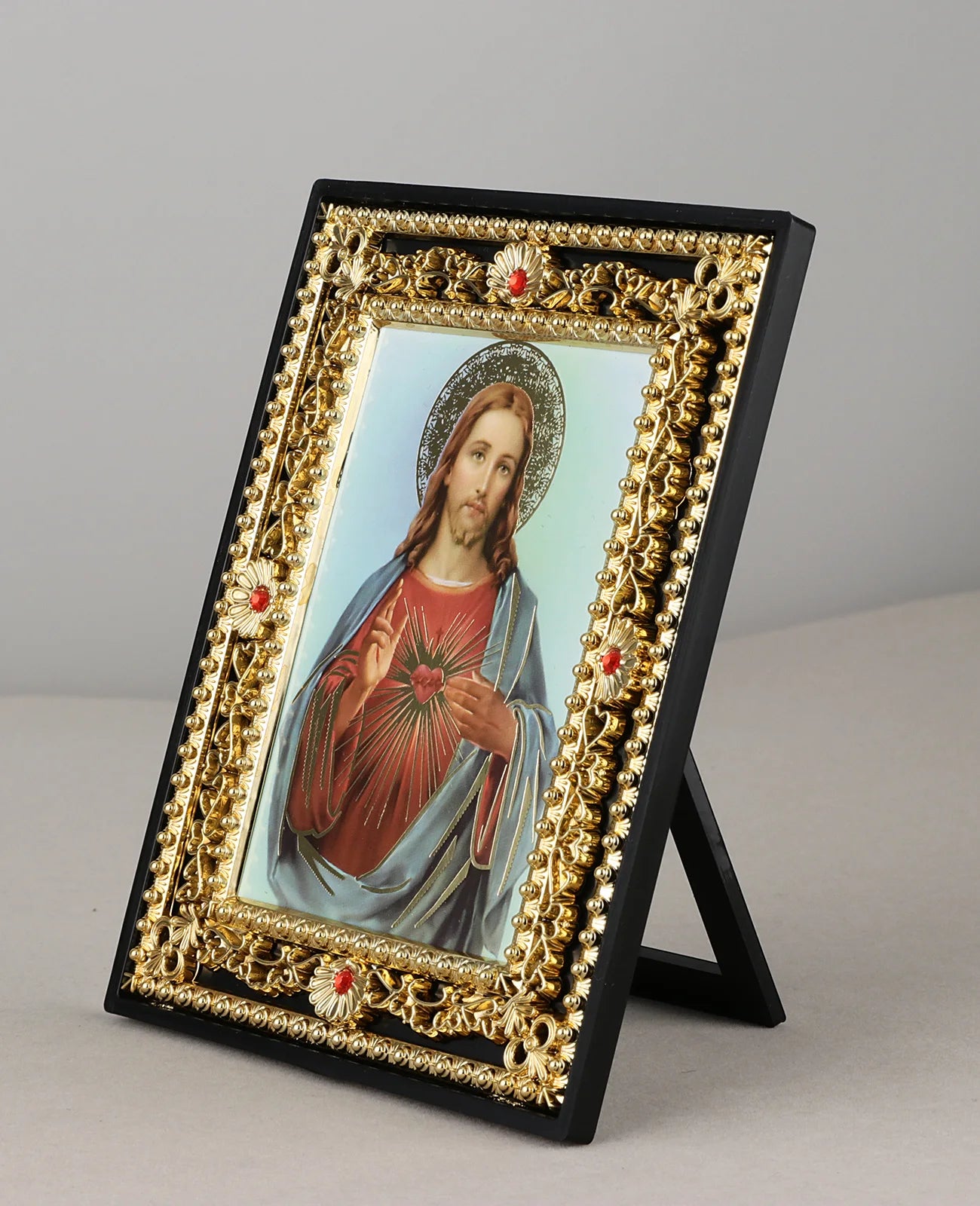 Moldura Decorativa Sagrada Família e Santos Católicos