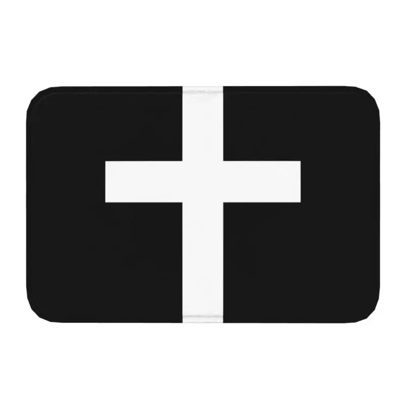 Capacho de Entrada Antiderrapante Personalizado, Tapetes de Entrada, Jesus O Caminho Juntos A Vida, Cruz Religiosa, Fé Cristã, Tapete de Varanda, Tapete