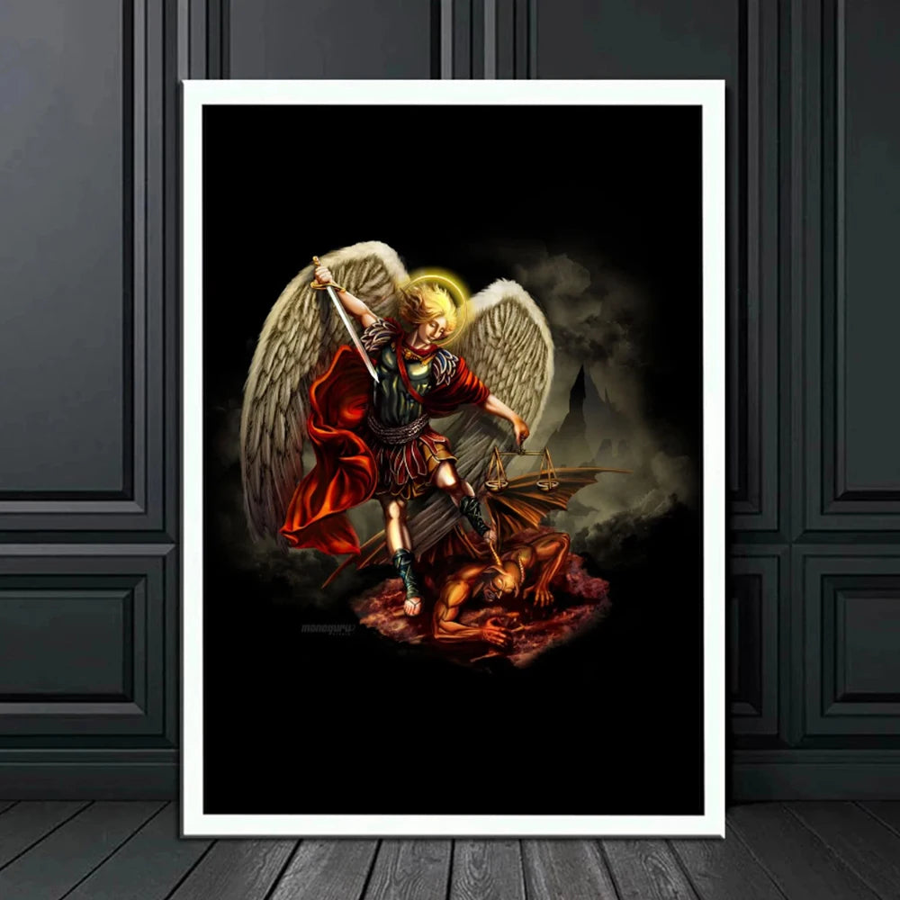 Arte Sacra em Tela: Arcanjo Miguel
