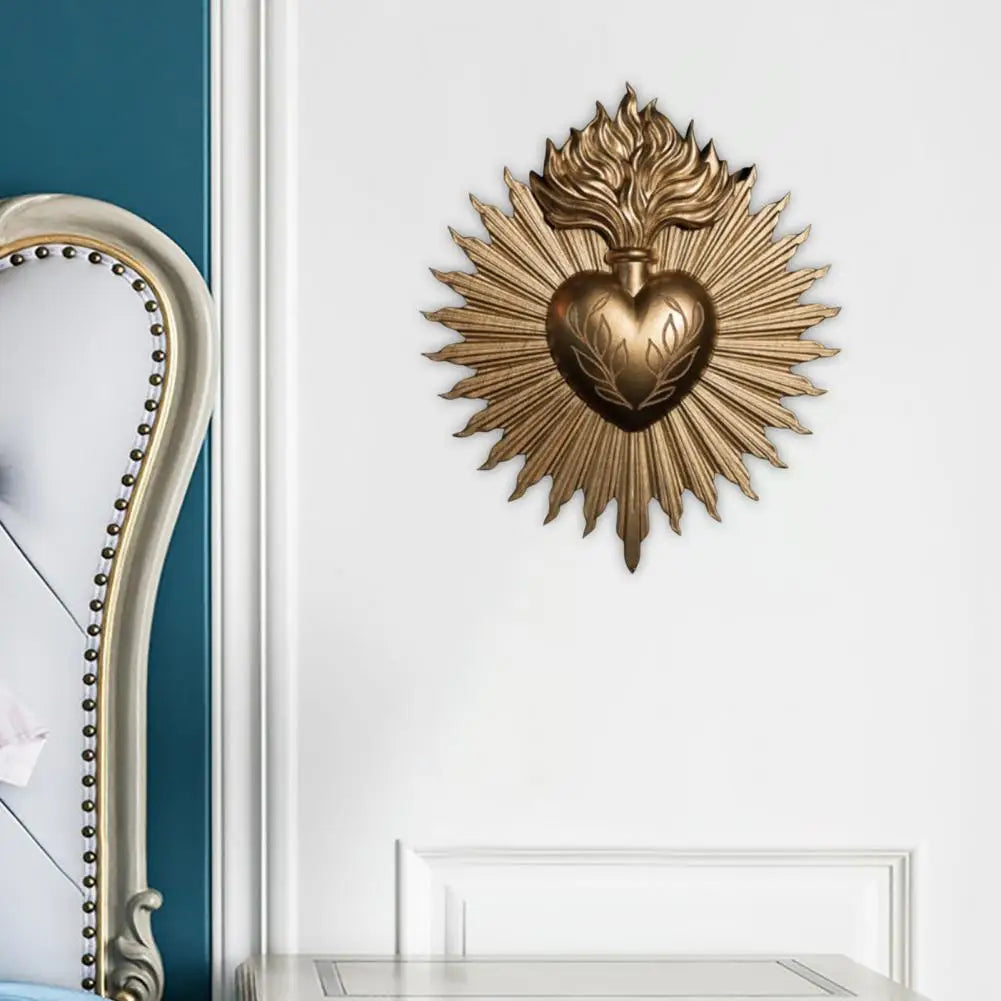 Placa de Parede Imaculado Coração de Maria – Arte e Devoção