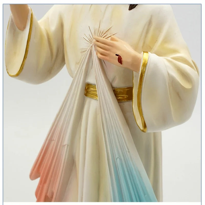 Imagem de Jesus Misericordioso em Resina - Decoração Católica