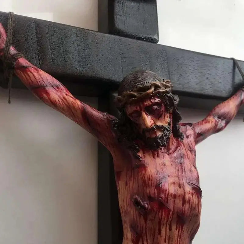 Resina Crucifix Jesus Cruz Estátua, Decoração do quarto de casa, Decoração da igreja