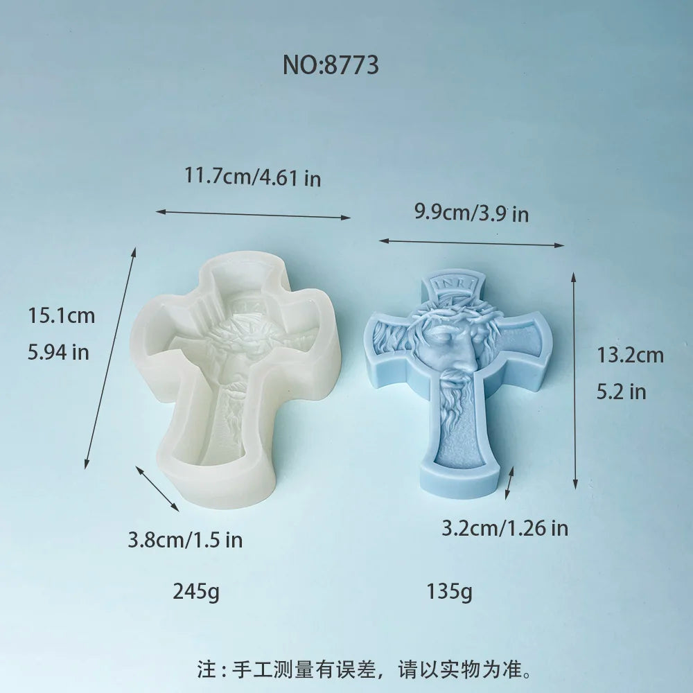 Molde de Silicone Cruz de Jesus - Arte Religiosa