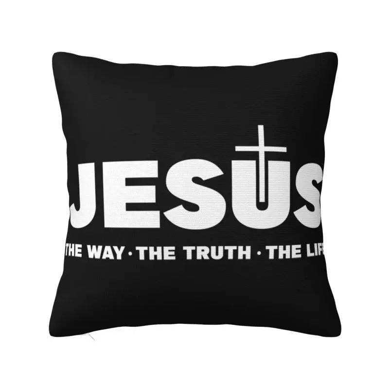 Capa de Almofada Religiosa - Jesus é o Caminho