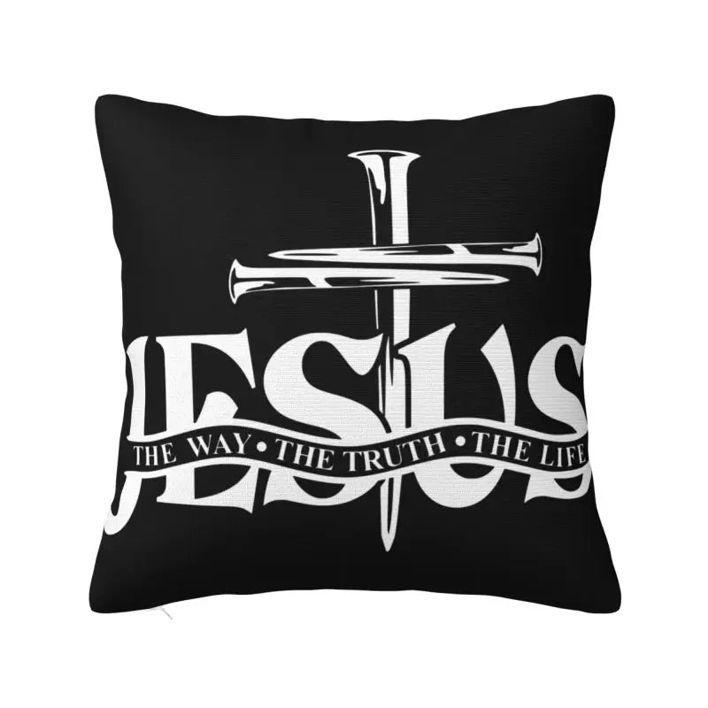 Capa de Almofada Religiosa - Jesus é o Caminho