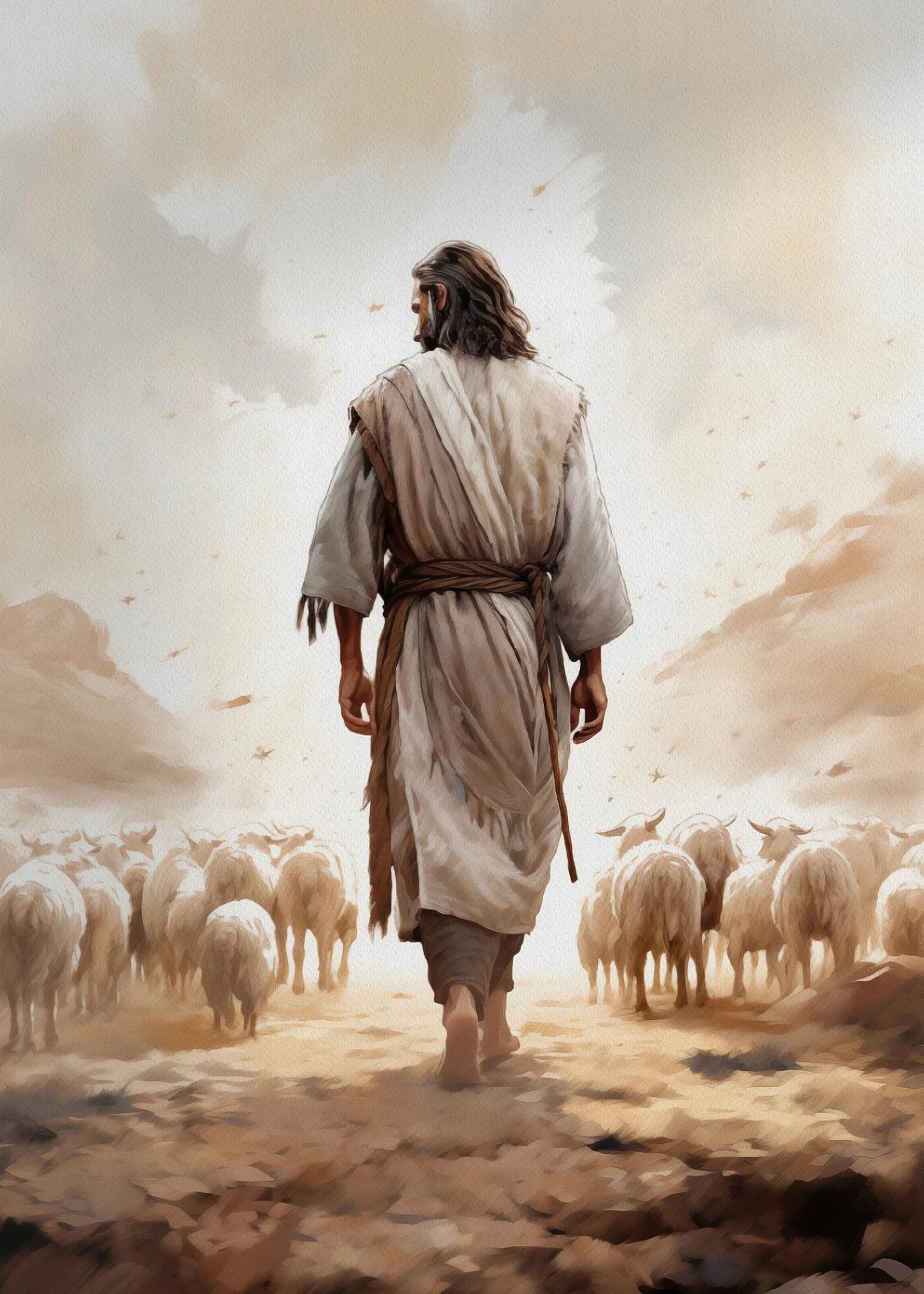 Arte Sacra em Tela - Jesus é o Cordeiro de Deus