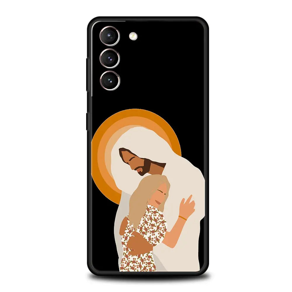 Capa Religiosa para Samsung Galaxy - Fé e Proteção
