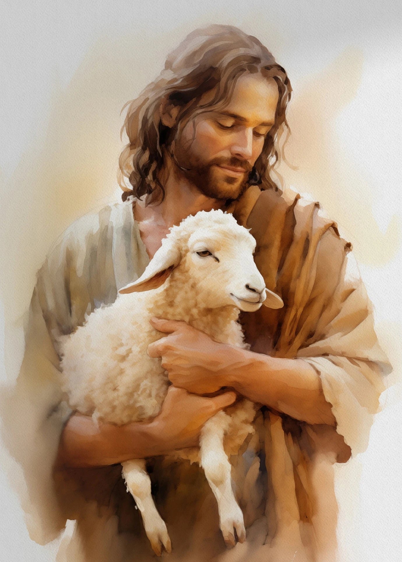 Arte Sacra em Tela - Jesus é o Cordeiro de Deus