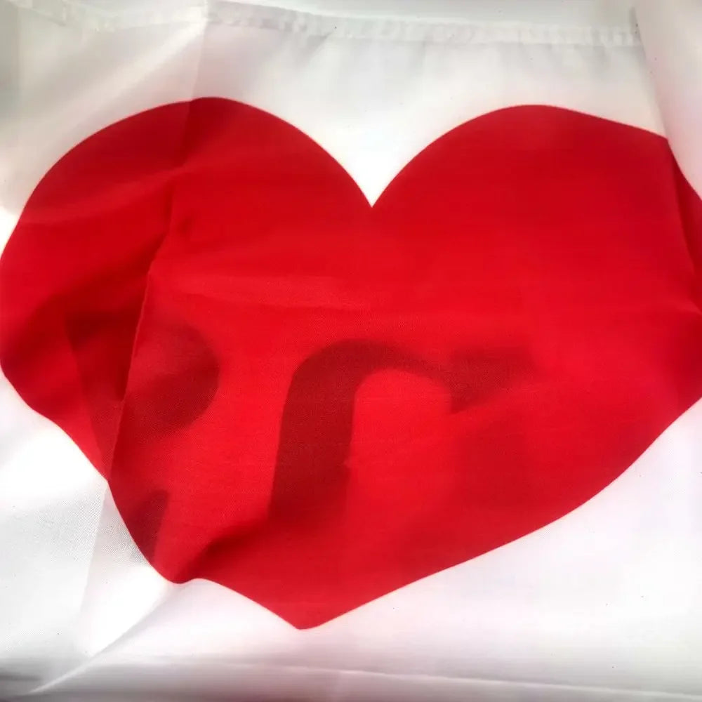 Bandeira Decorativa 'I Love Jesus' em Poliéster