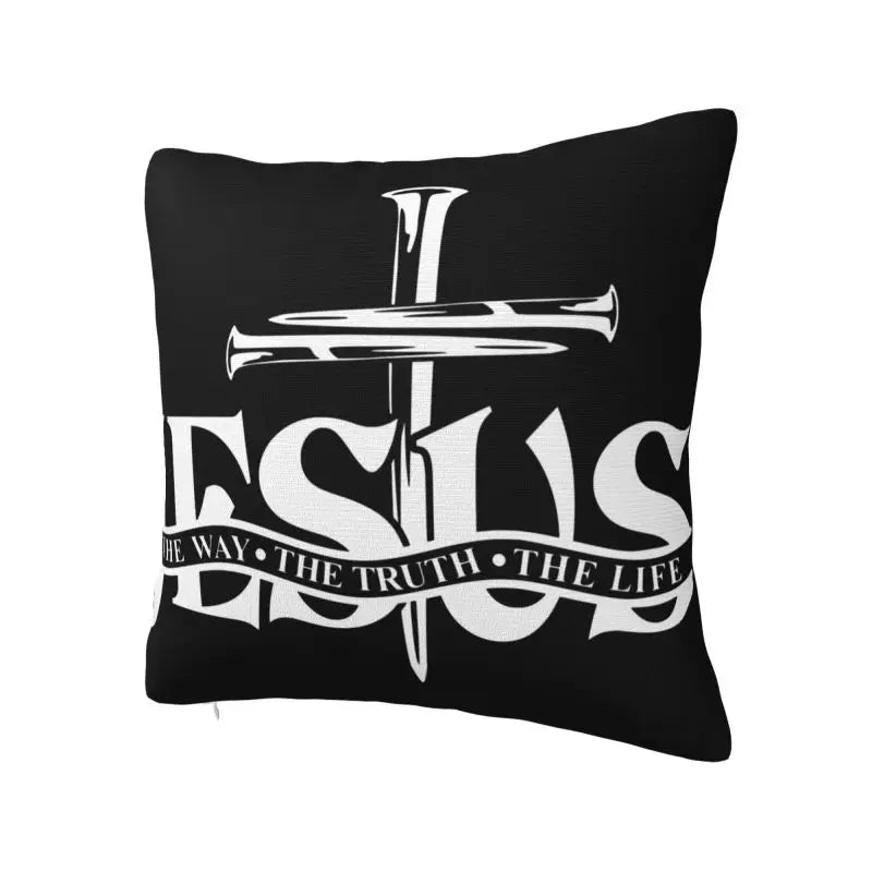 Capa de Almofada Religiosa - Jesus é o Caminho