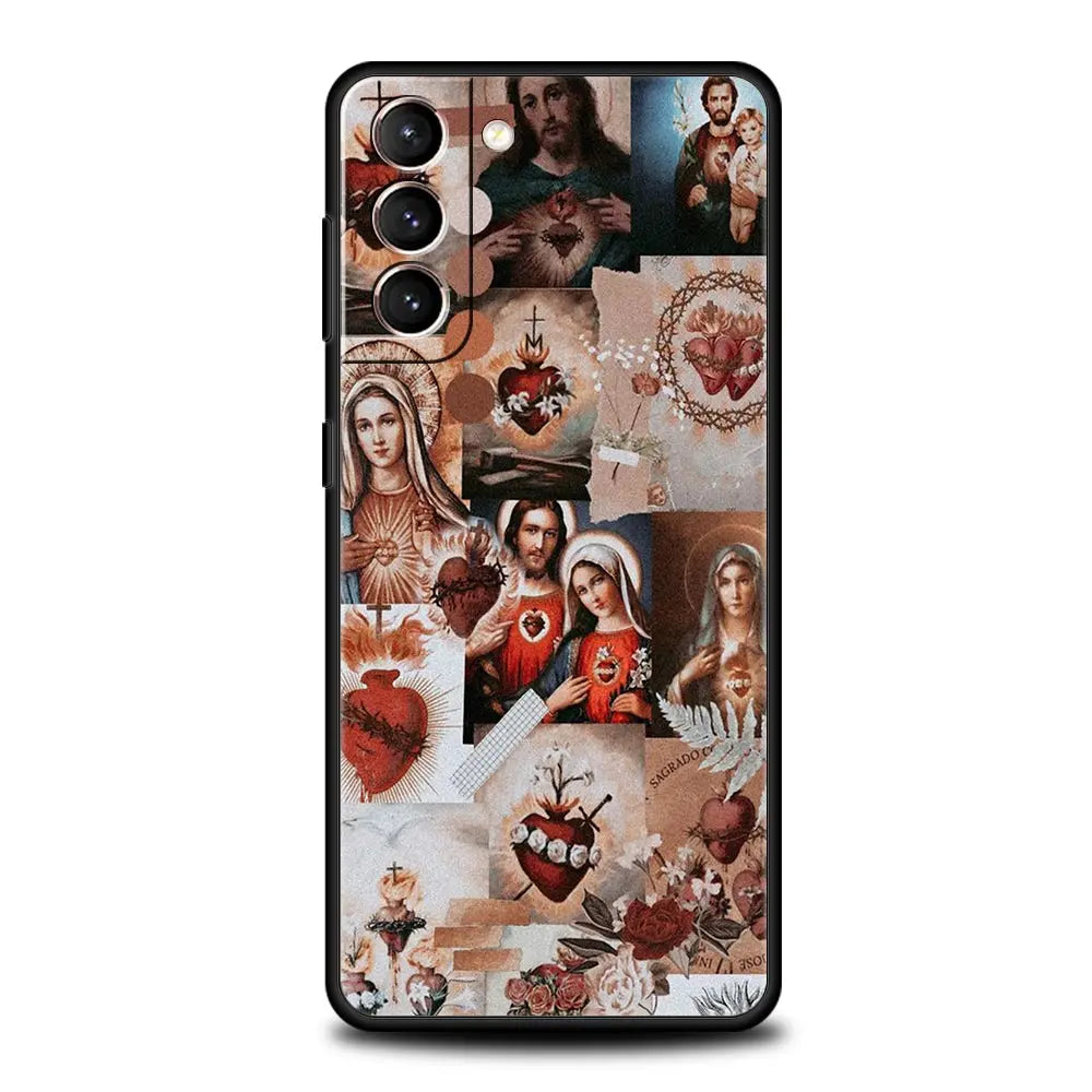 Capa Religiosa para Samsung Galaxy - Fé e Proteção