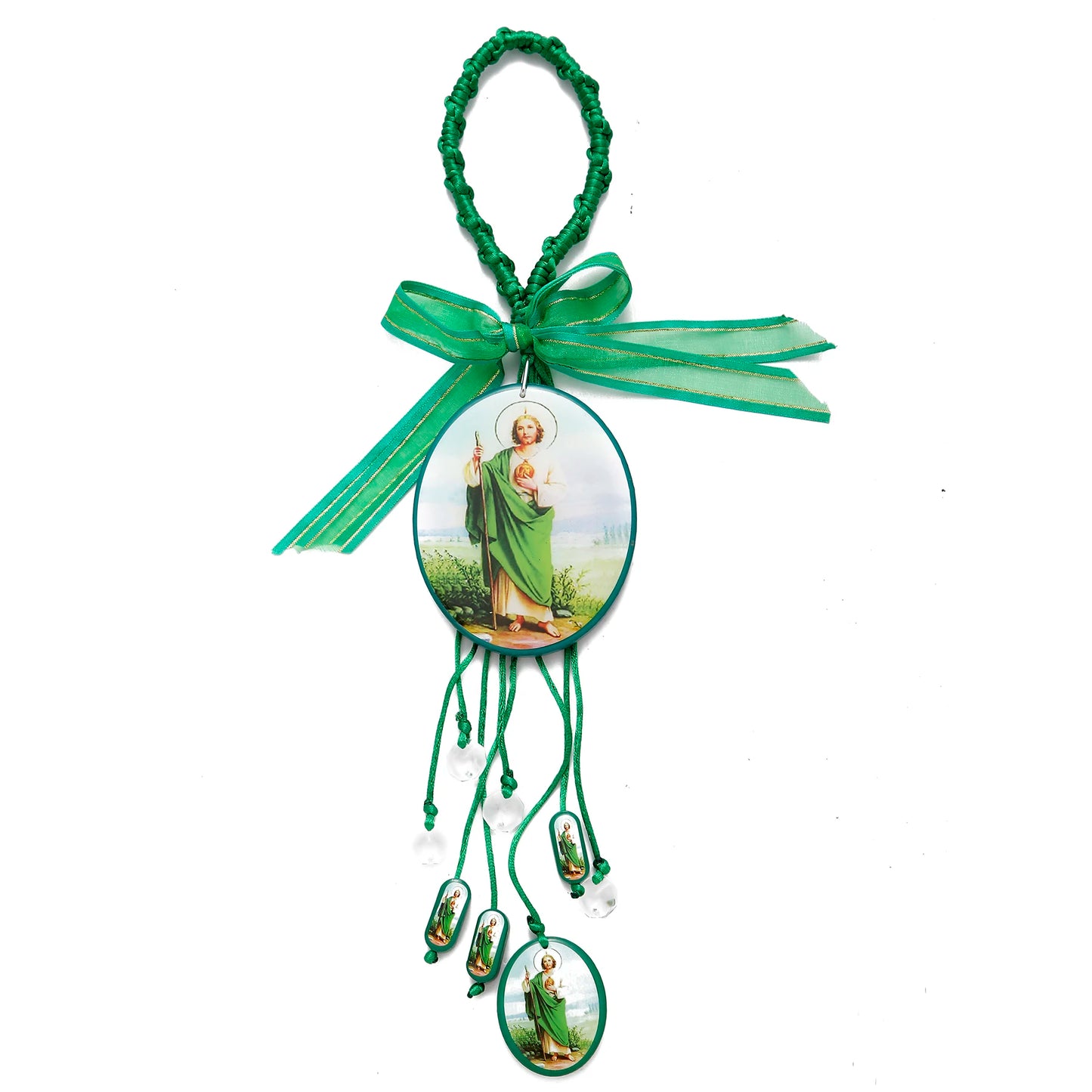 Pingente de Porta Católico de Madeira