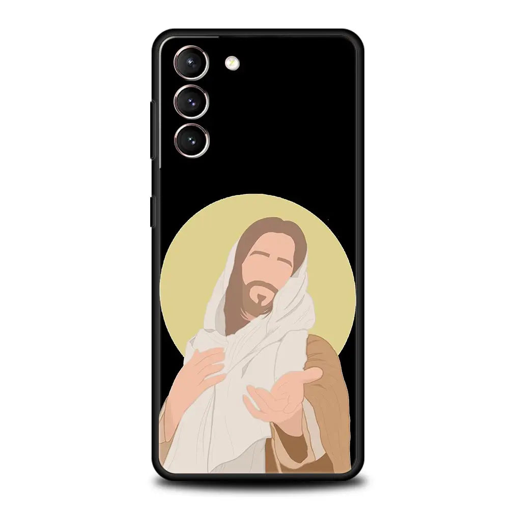Capa Religiosa para Samsung Galaxy - Fé e Proteção