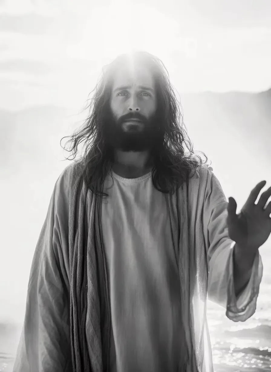 Preto e branco jesus fé cruz na colina cartaz impressão pintura em tela moderna religiosa arte da parede imagem para sala decoração casa