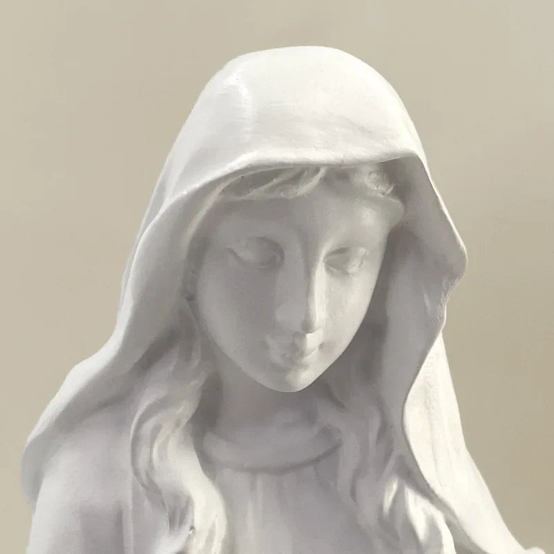 Imagem de Nossa Senhora das Graças com Medalha Milagrosa em Resina