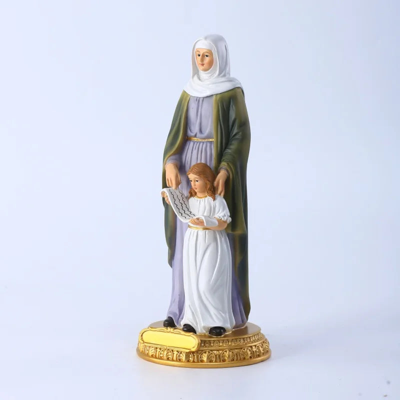 Imagem de Santa Ana com Maria - Arte Sacra em Resina