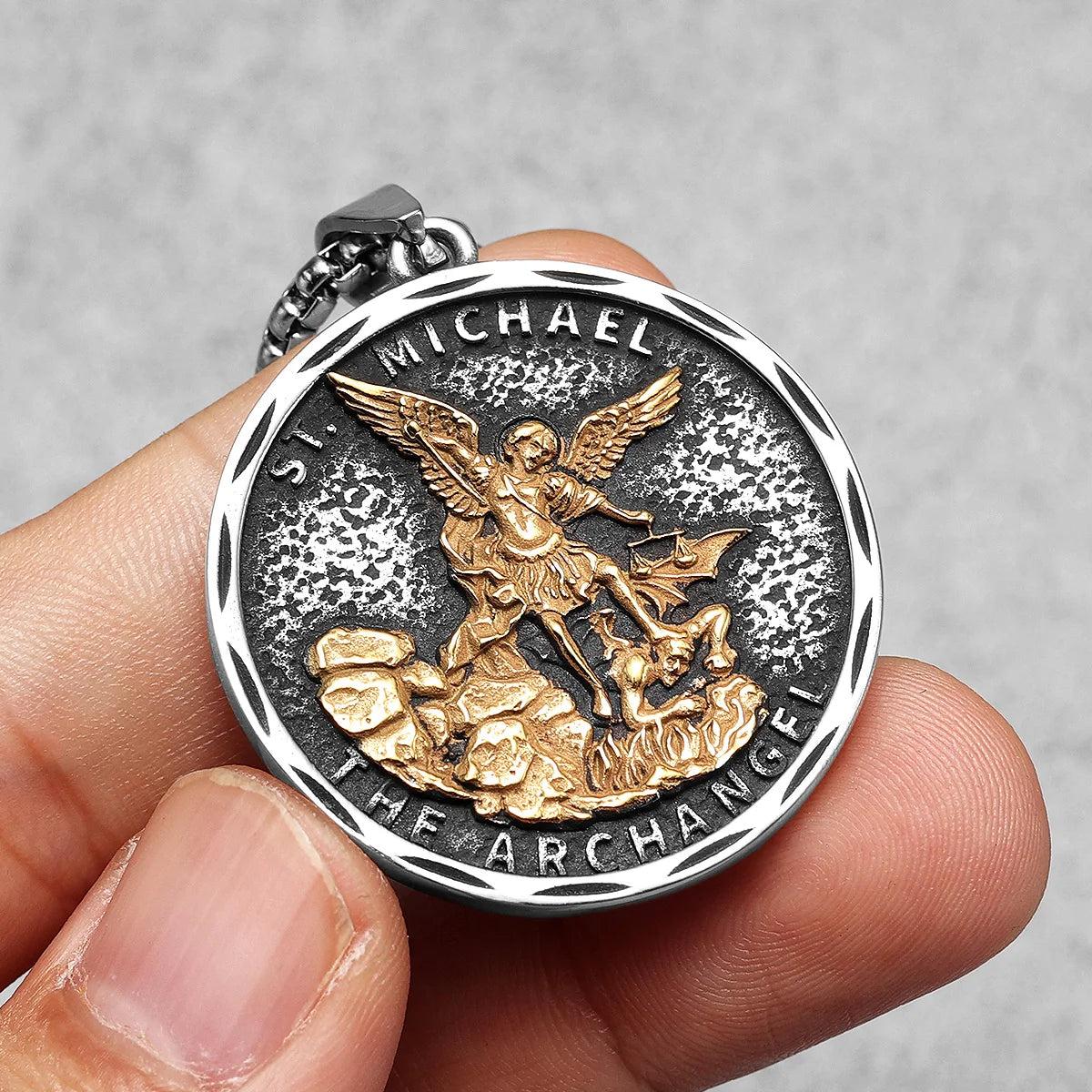 Colar Masculino São Miguel Guardião