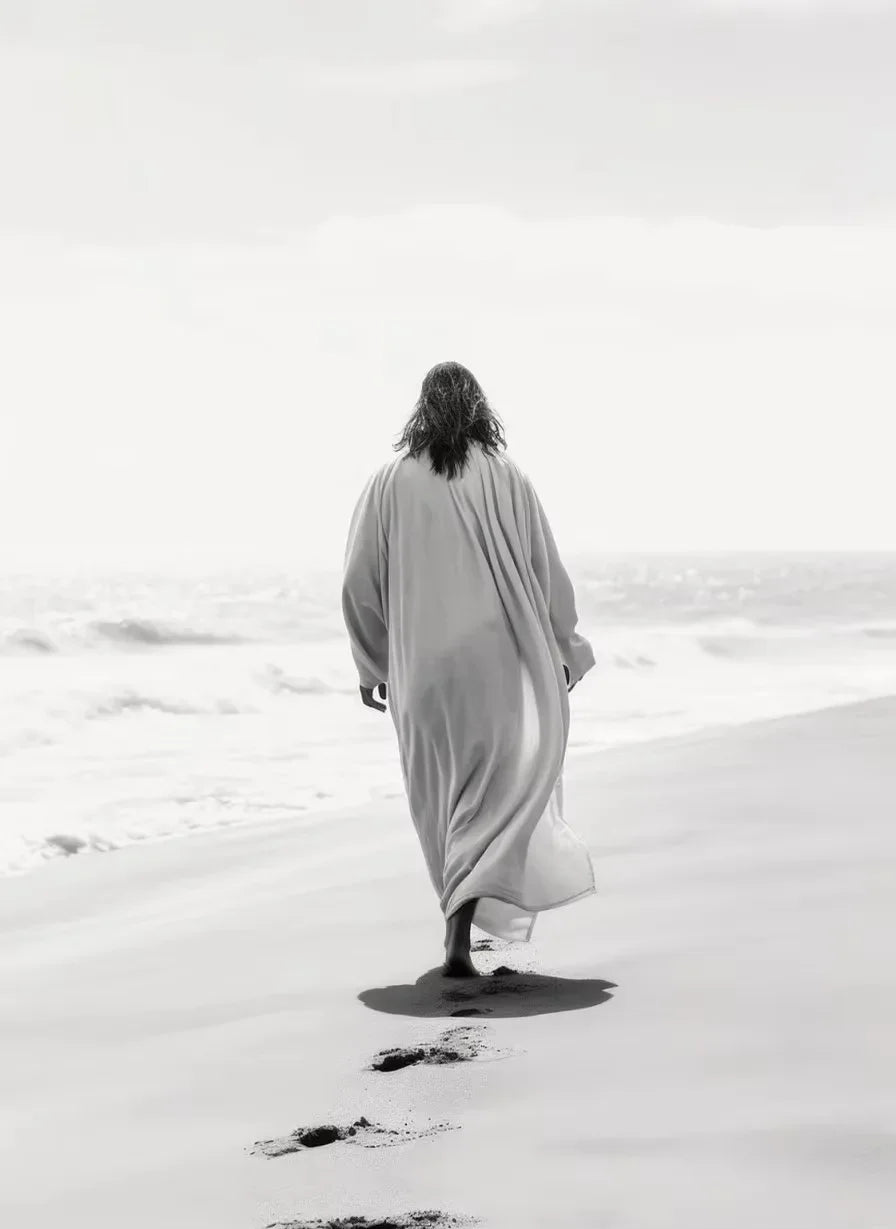 Preto e branco jesus fé cruz na colina cartaz impressão pintura em tela moderna religiosa arte da parede imagem para sala decoração casa