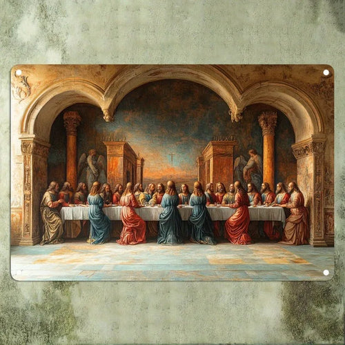 Placa Decorativa Santa Ceia
