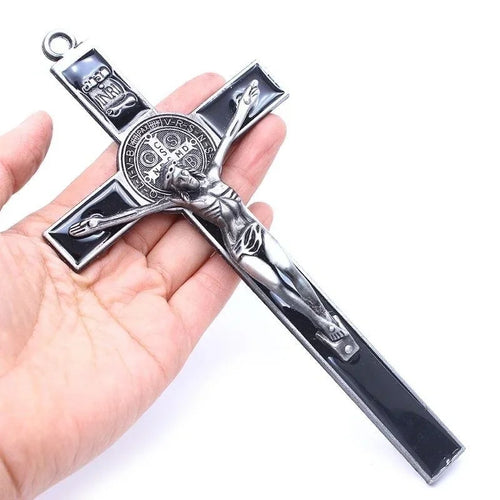 Jesus em pé Cruz Crucifixo Parede, Relíquias da Igreja, Casa Antiga, Decoração Capela, 1Pc