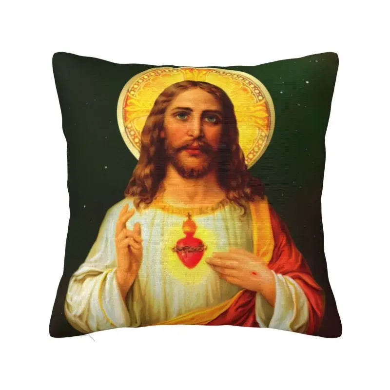 Capa de Almofada Religiosa - Jesus é o Caminho