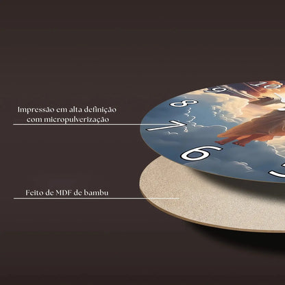Relógio de Parede Jesus Subindo aos Céus