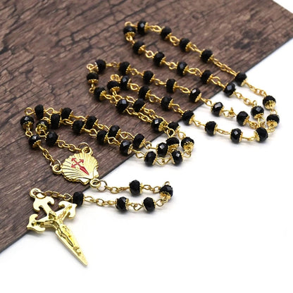 Terço Preto e Dourado de Santiago