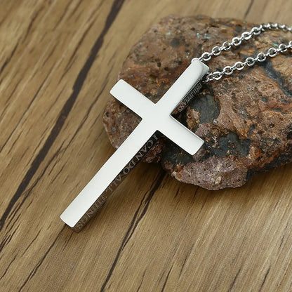Homem pingente de cruz charme eu posso fazer todas as coisas em tom de cor prata crucifixo de jesus colar de homens cristãos religiosos