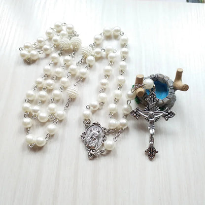 Colar Terço Imaculado Coração de Maria