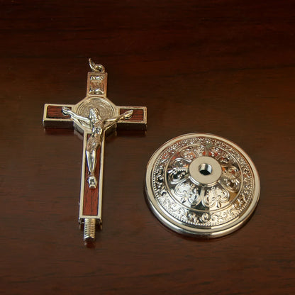 Crucifixo de Mesa em Metal 9cm