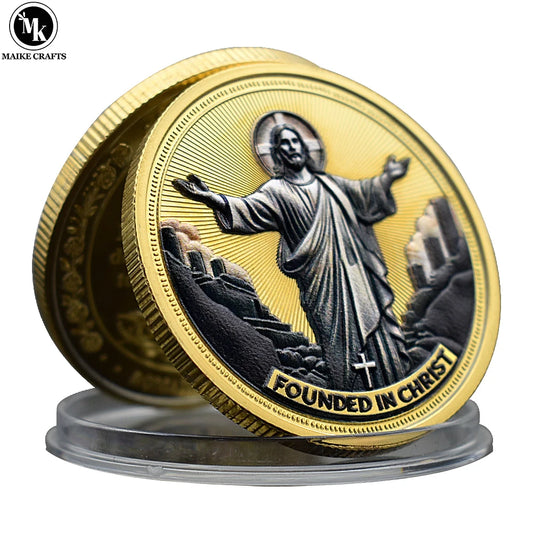 Moeda Comemorativa Cristã Tridimensional - Coleção Exclusiva