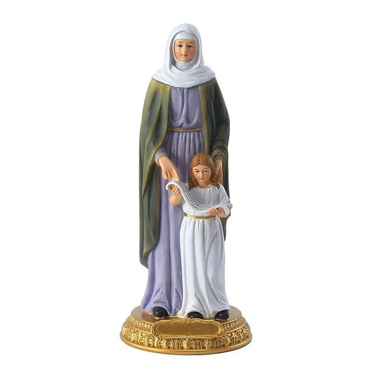 Imagem de Santa Ana com Maria - Arte Sacra em Resina