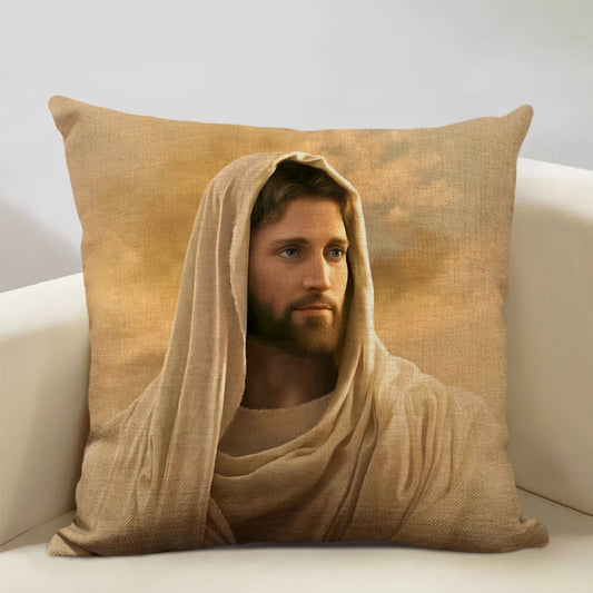 Capa de Almofada Decorativa Jesus 45x45cm