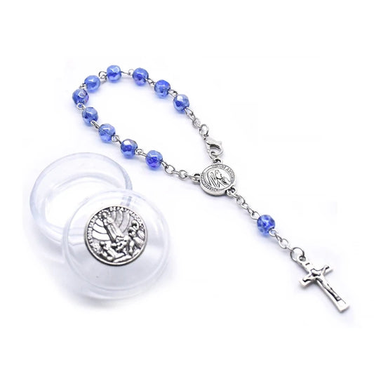 Pulseira Dezena Terço Nossa Senhora de Fátima com Caixa