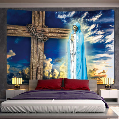 Tapeçaria Decorativa de Arte Sacra Estilo Afrescos Religiosos