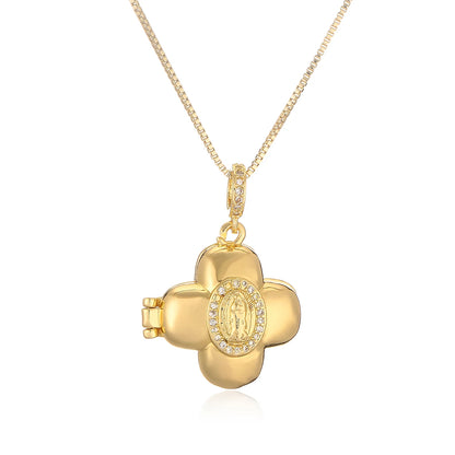 Colar Feminino com Pingente de Nossa Senhora - Elegância e Fé