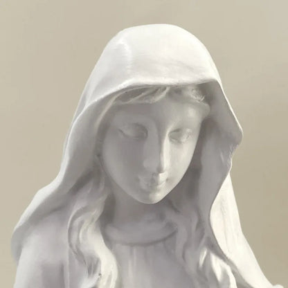 Imagem de Nossa Senhora das Graças com Medalha Milagrosa em Resina